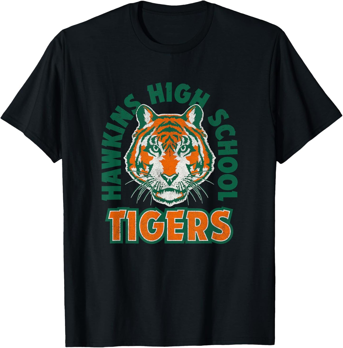 Stranger Things Retro Hawkins High School 1986 Collegiate T-Shirt - T-Shirt | Black