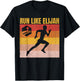 Christian Running, Run Like Elijah, Christian Runner T-Shirt - T-Shirt | Black
