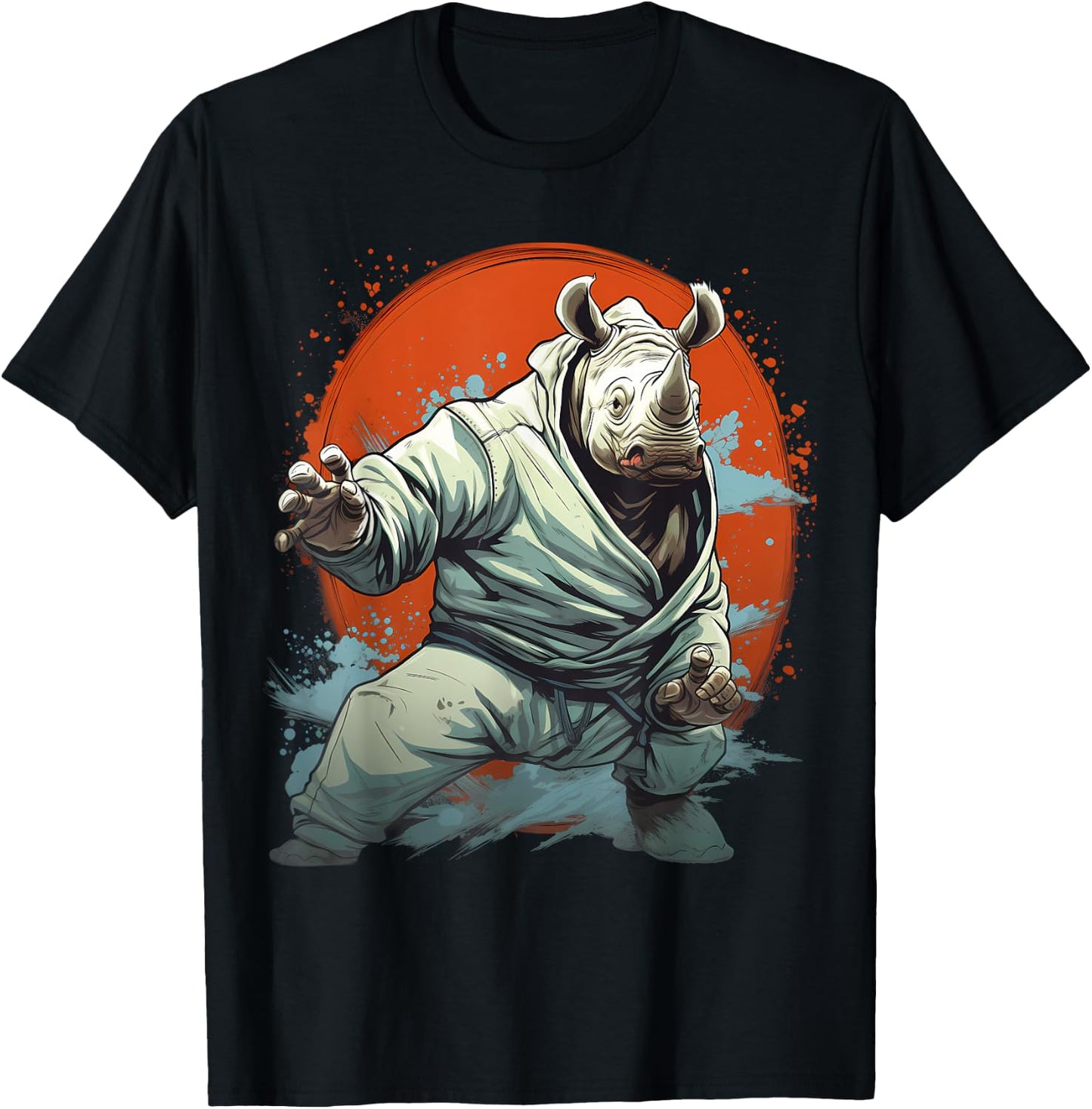 MMA Rhino Karate T-Shirt - T-Shirt | Black