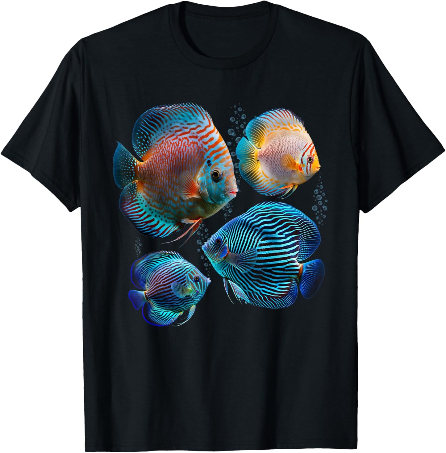 Discus Fish For Fishkeeping Aquariums Lover T-Shirt - T-Shirt | Black