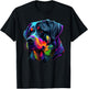 Rottweiler Pop Art Design Funny Rottweiler T-Shirt - T-Shirt | Black