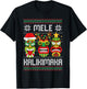 Mele Kalikimaka Christmas Hawaiian Santa Tiki Ugly Christmas T-Shirt - T-Shirt | Black