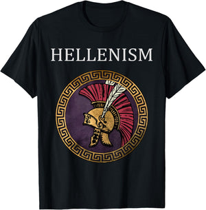 Hellenism Ancient Greek and Macedon Symbol T-Shirt - T-Shirt | Black