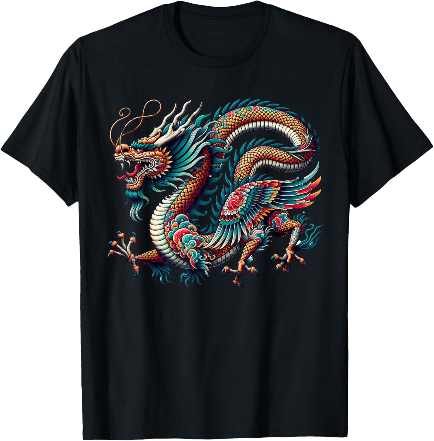 Year of the Wooden Dragon 2024 T-Shirt - T-Shirt | Black