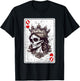 Queen of Hearts Card Game Horror Heart Queen Gothic T-Shirt - T-Shirt | Black