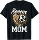 Leopard Soccer Mom Ball Funny Mother's Day T-Shirt - T-Shirt | Black