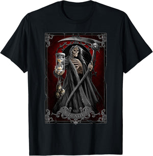 Spiral Original - Death Tarot - Gothic Reaper T-Shirt - T-Shirt | Black