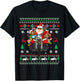 Santa On Motorcycle, Merry Christmas, Men, Biker, Rider Ugly T-Shirt - T-Shirt | Black