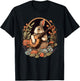 Funny Bunny Playing Banjo Guitar Music Rabbit Happy Easter T-Shirt - T-Shirt | Black