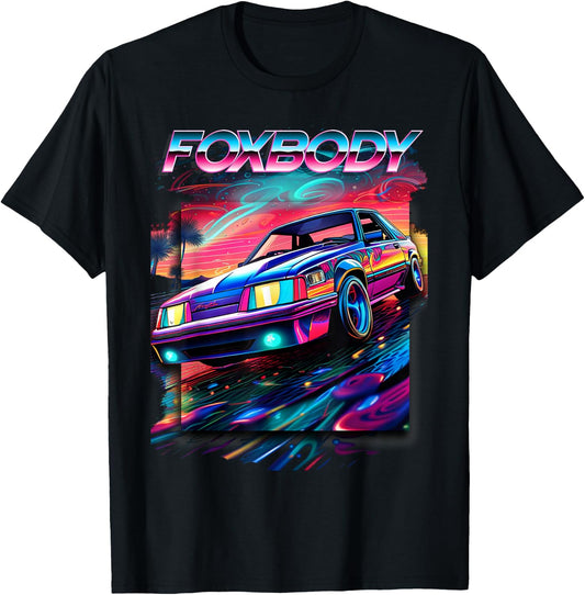 Foxbody, Foxbody Nation, Foxbody stang, Car enthusiast T-Shirt - T-Shirt | Black