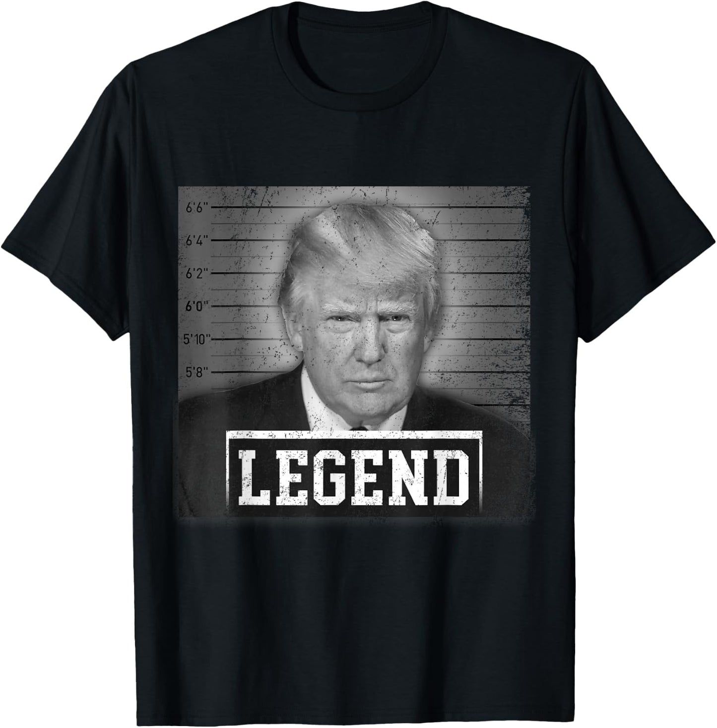 Trump 2024 Mugshot President Legend Save America Vintage T-Shirt - T-Shirt | Black