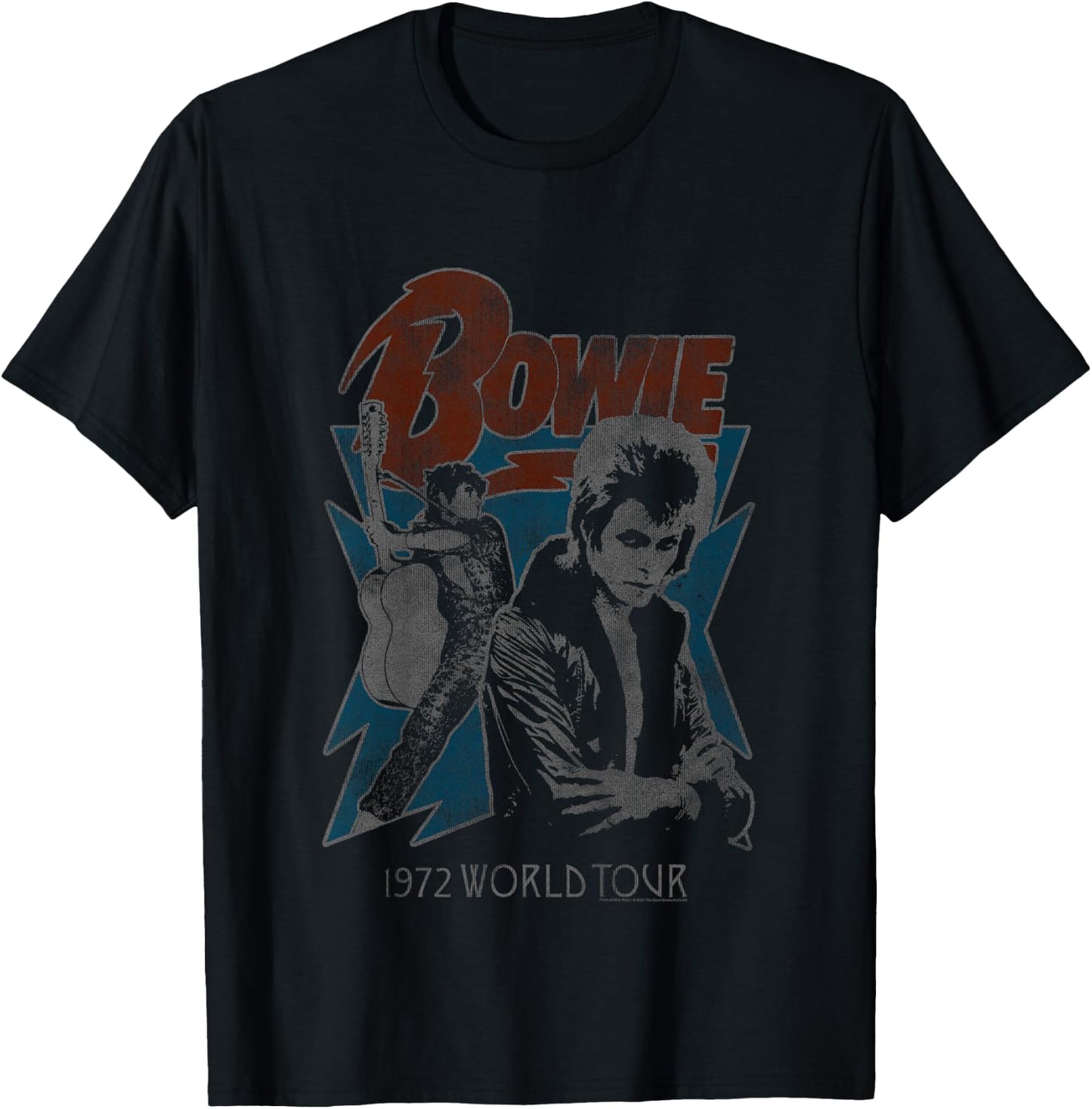 Kids David Bowie Music Rock Tour 72 T-Shirt - T-Shirt | Black