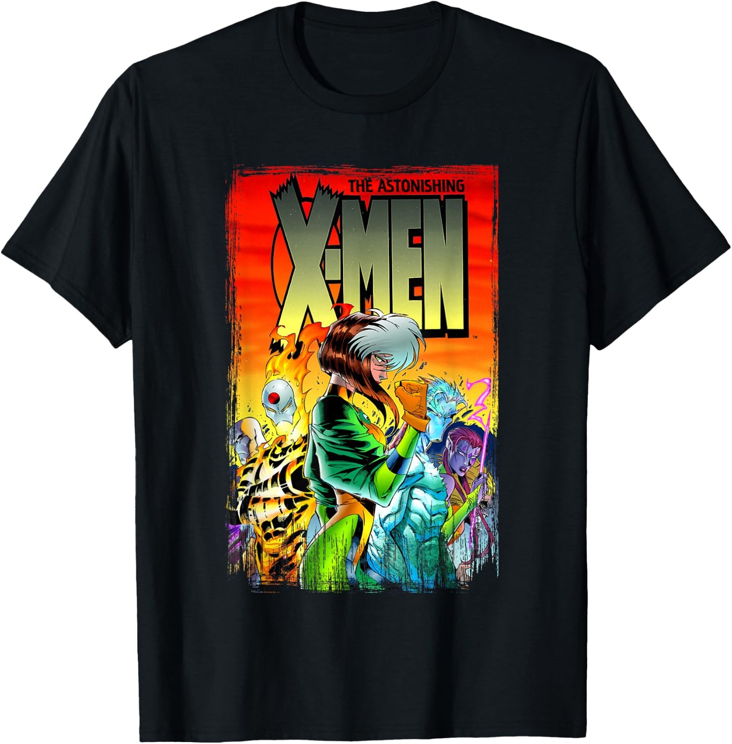 Marvel X-Men The Astonishing X-Men Comic Book Cover T-Shirt - T-Shirt | Black