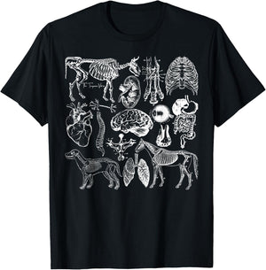 Veterinary Anatomy Animal Design T-Shirt - T-Shirt | Black