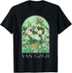 Van Gogh Vase with Pink Roses Classic Art Vintage Aesthetic T-Shirt - T-Shirt | Black