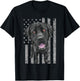 Patriotic Black Labrador - USA American Flag Dog Lover T-Shirt - T-Shirt | Black