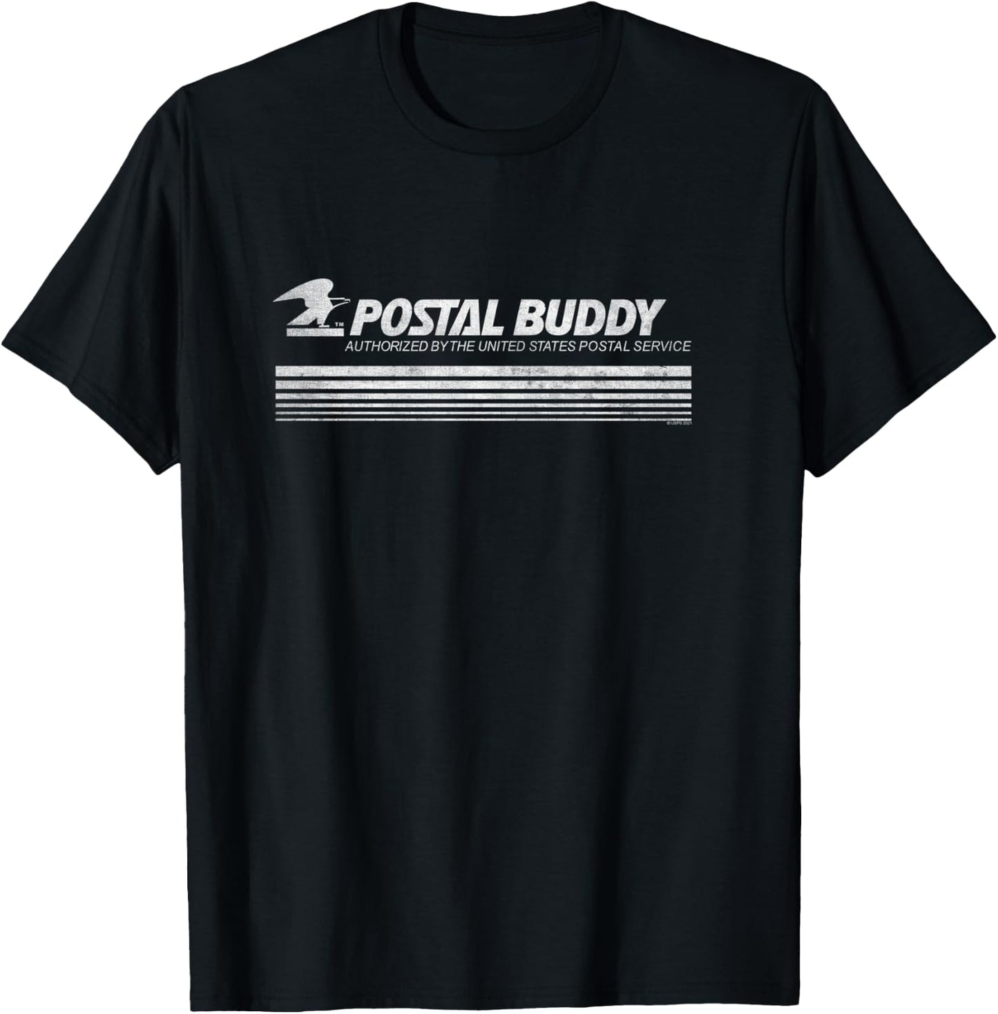 USPS Vintage Postal Buddy United States Postal Service T-Shirt - T-Shirt | Black