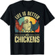 Cute Chicken Women Chicken Farmer Whisperer Lovers T-Shirt - T-Shirt | Black