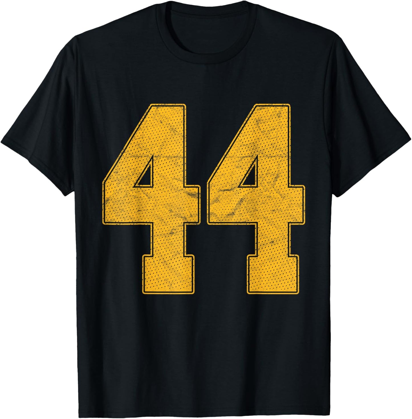 Number 44 Numbered Uniform Sports Team Jersey 44th Birthday T-Shirt - T-Shirt | Black