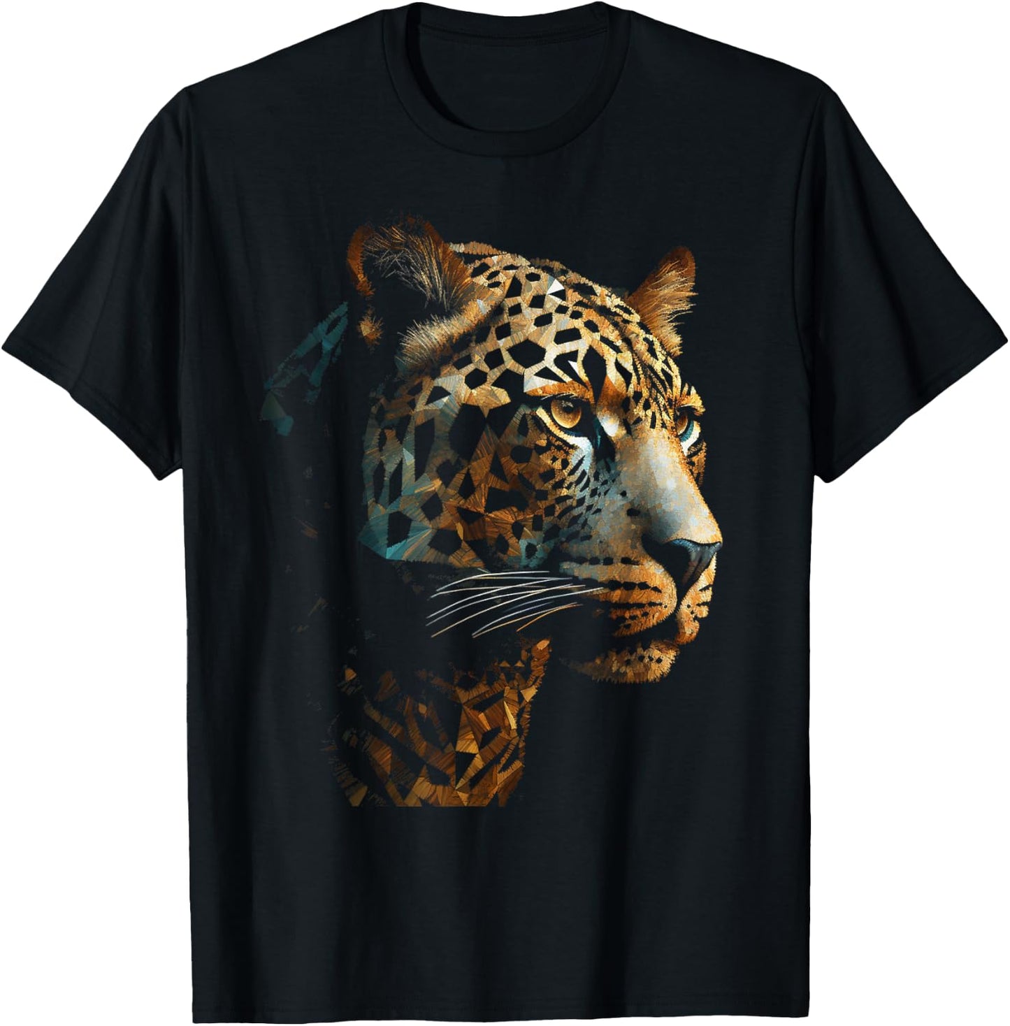 Leopard art - animal leopard T-Shirt - T-Shirt | Black