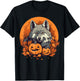 Pumpkin Wolf costume on Wolf Halloween T-Shirt - T-Shirt | Black
