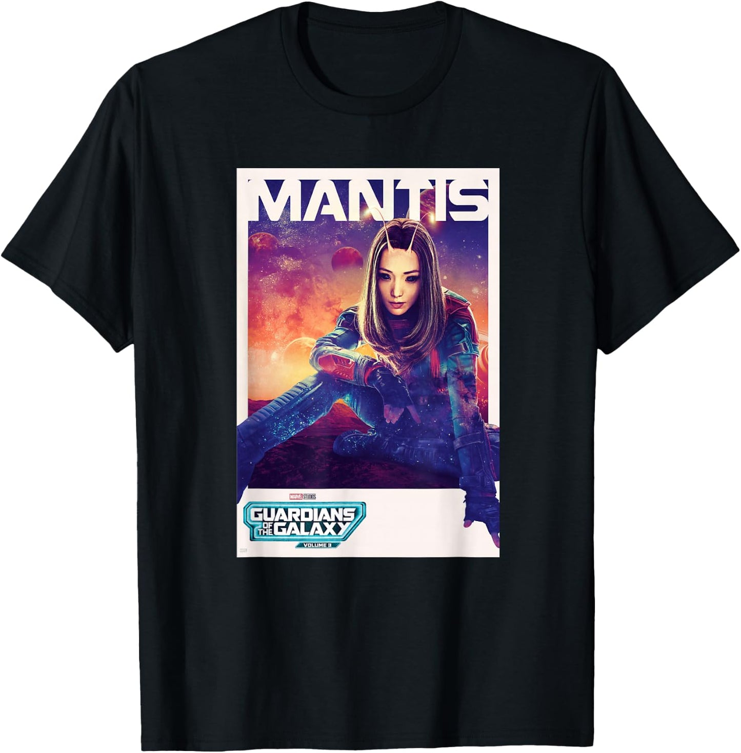 Marvel Guardians of The Galaxy Volume 3 Mantis Poster T-Shirt - T-Shirt | Black