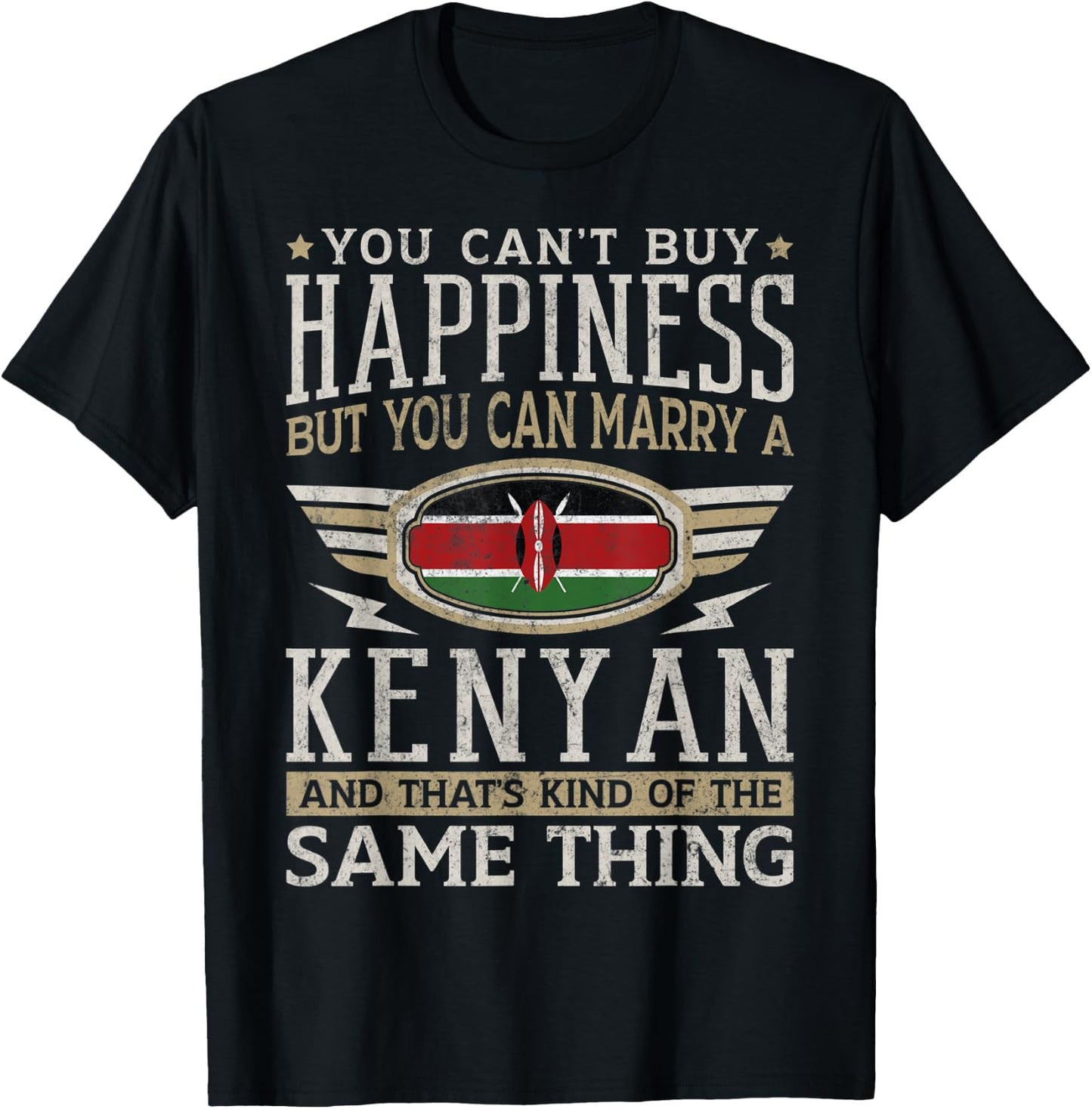 Kenya Flag Proud Kenyans Men & Women T-Shirt - T-Shirt | Black