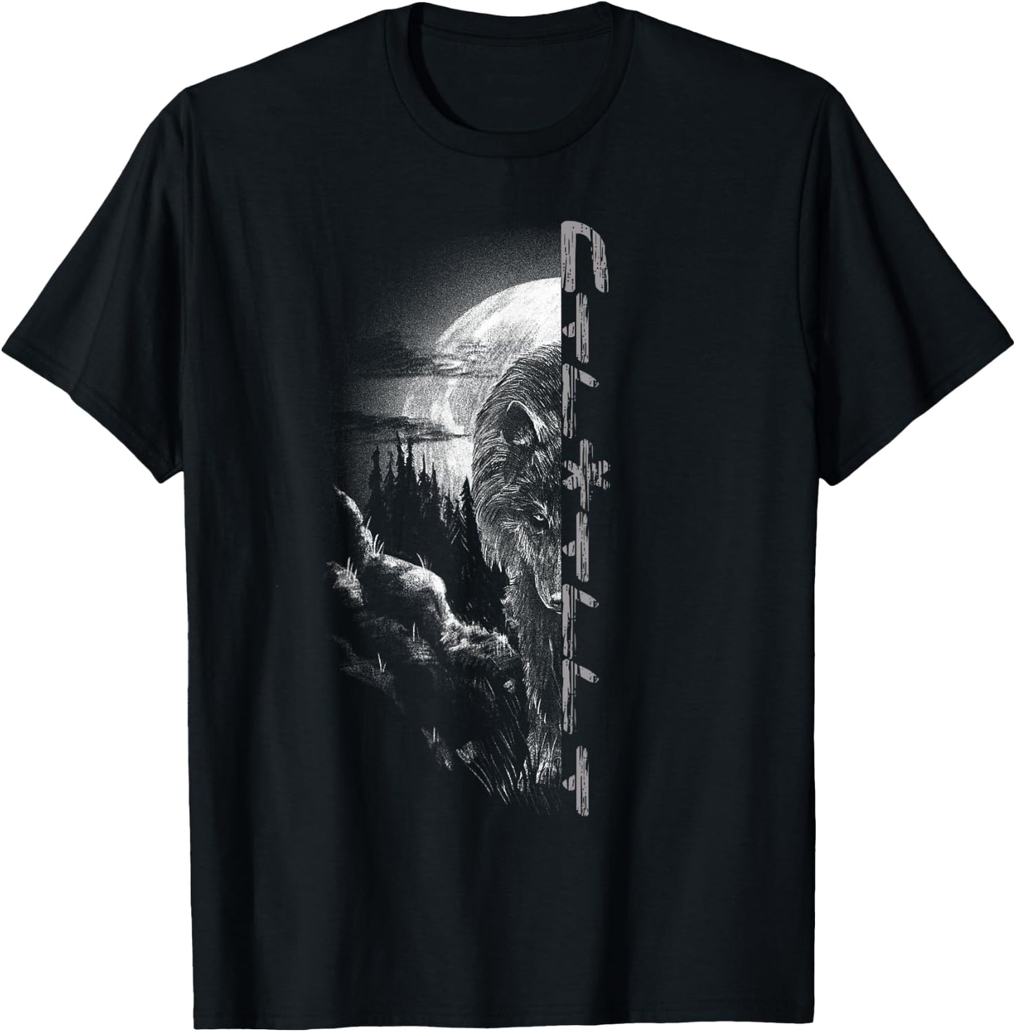 Wolf Fenris Wolf Fenrir Viking Valhalla Runes Germanic T-Shirt - T-Shirt | Black