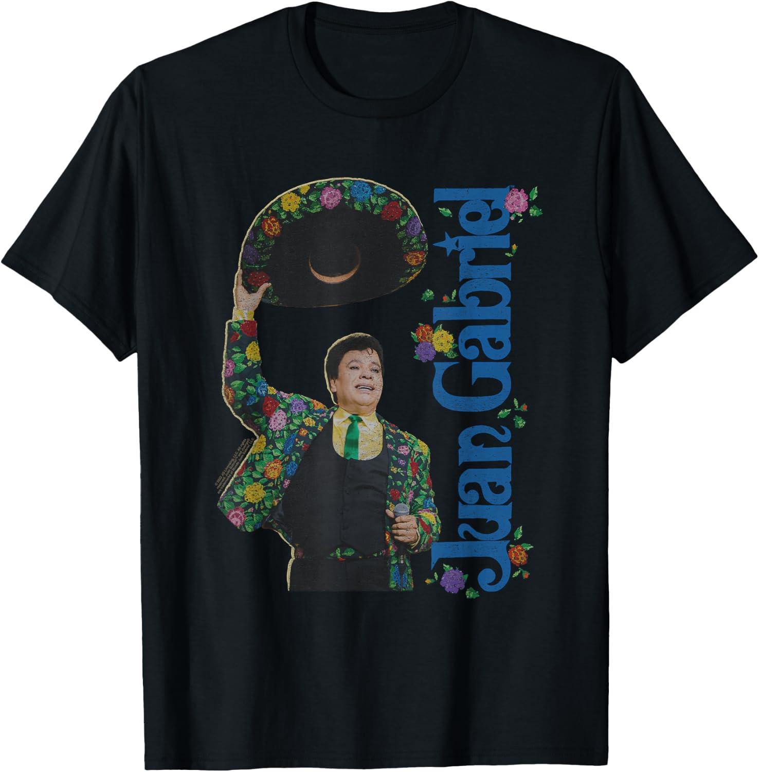 Popfunk Juan Gabriel Hats Off Mexican Themed T-Shirt - T-Shirt | Black