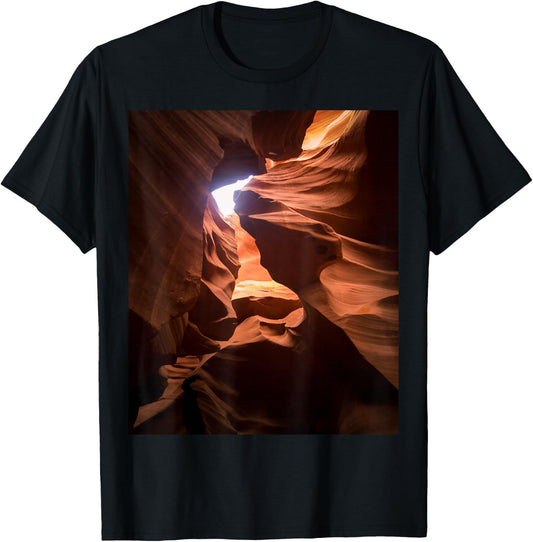 Antelope Canyon Arizona USA Landscape T-Shirt - T-Shirt | Black