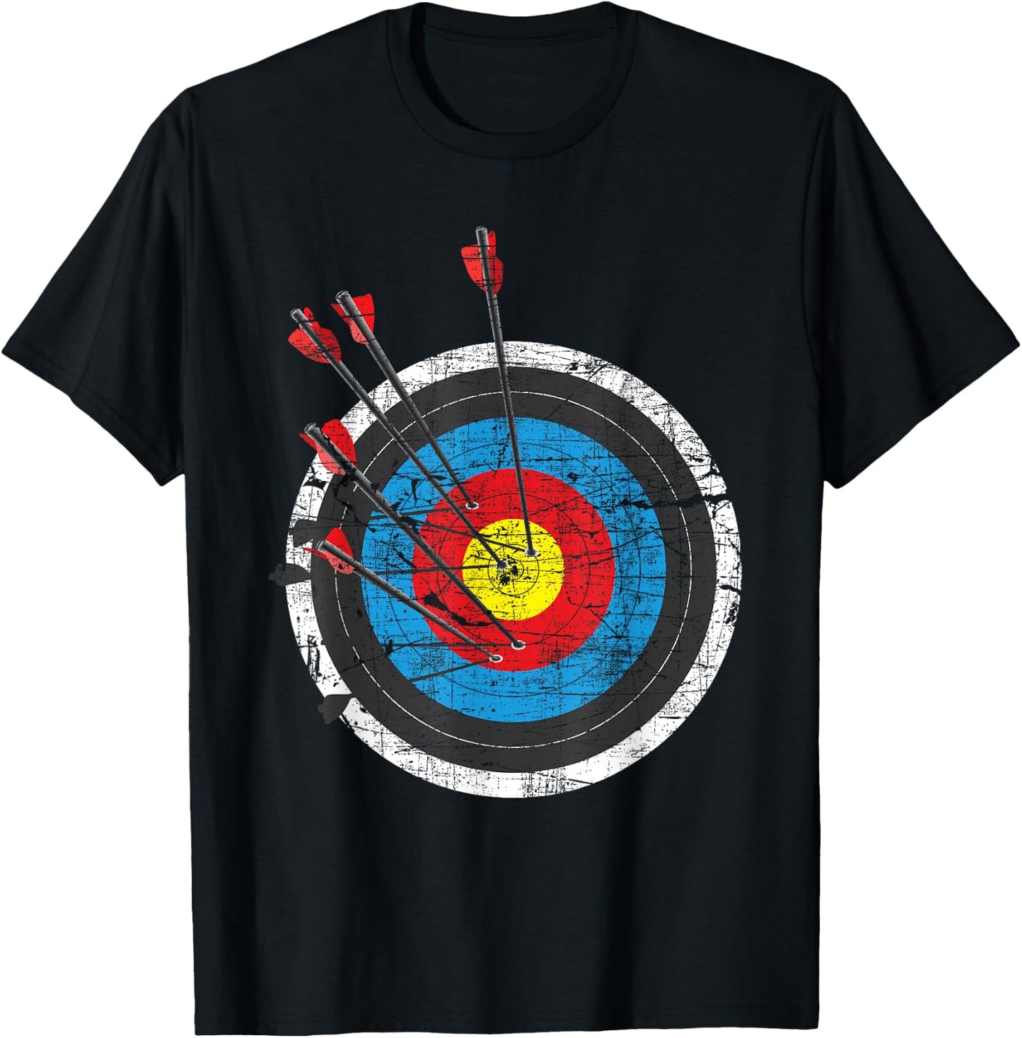 Archery Target - Archer Bowman Bow Hunting Bowhunter T-Shirt - T-Shirt | Black