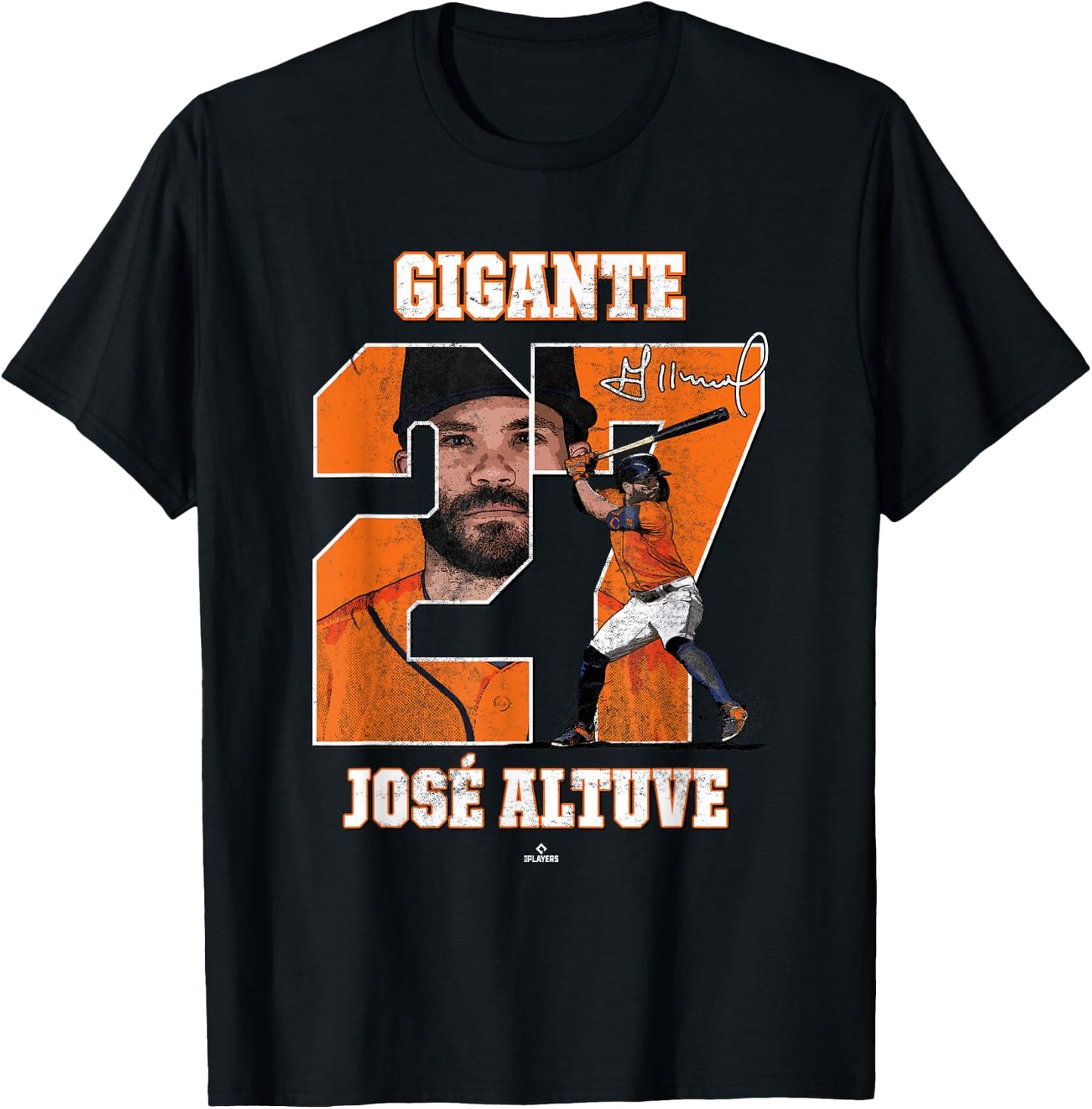 El Pequeno Gigante Jose Altuve Jose Altuve Houston MLBPA T-Shirt - T-Shirt | Black