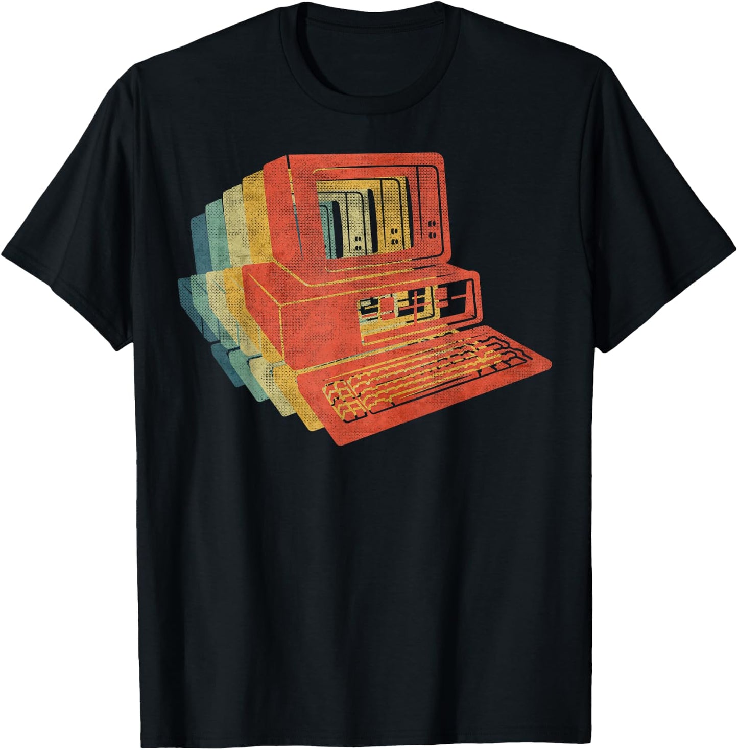 Computer Retro T-Shirt - T-Shirt | Black