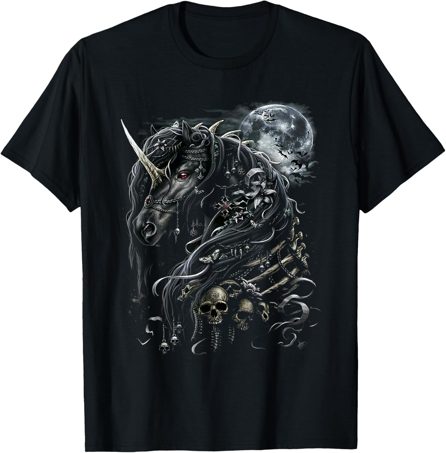 Gothic Unicorn T-Shirt - T-Shirt | Black
