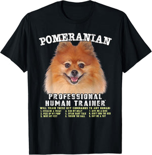 Kitana Pomeranian Dog Themed , -Adults, Kids, Black, Small, Short Sleeve T-Shirt - T-Shirt | Black