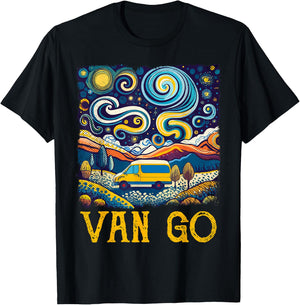 Retro Vintage Vanlife Accessories Funny Van Life T-Shirt - T-Shirt | Black