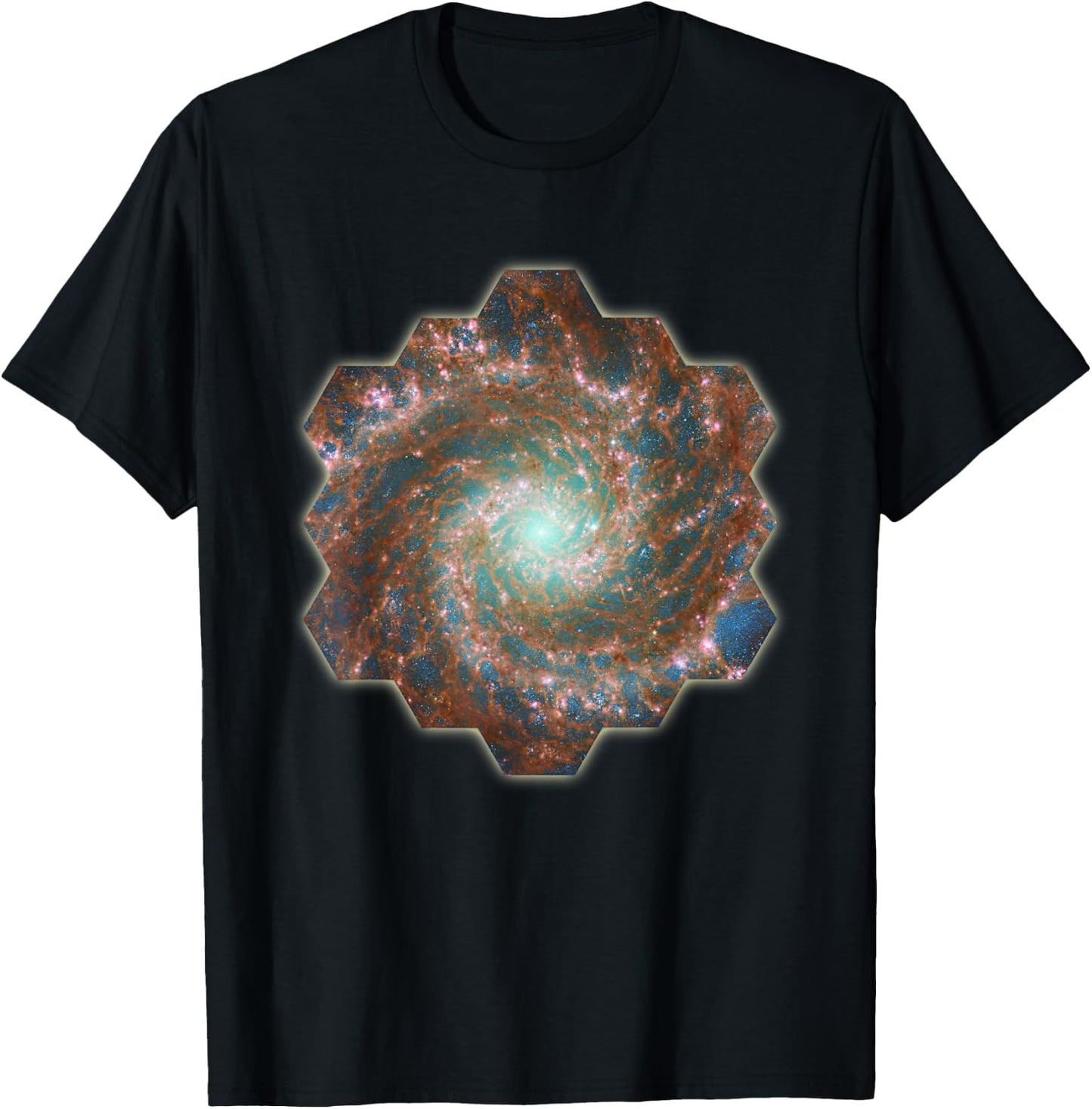 Webb Space Telescope New Images Phantom Galaxy M74 JWST T-Shirt - T-Shirt | Black