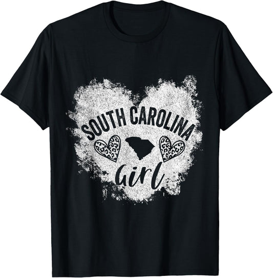 South Carolina Girl Funny Hometown South Carolina Home T-Shirt - T-Shirt | Black