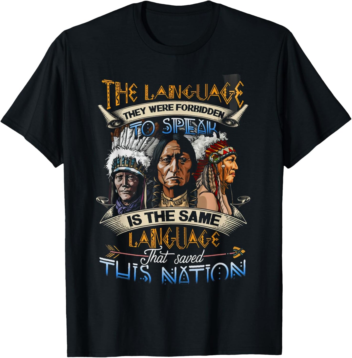 The Same Language That Saved This Nation T-Shirt - T-Shirt | Black
