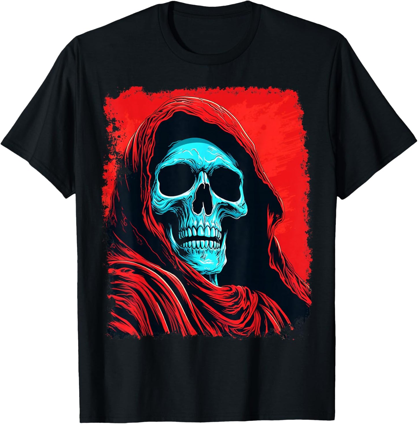 Death Grim Reaper Red T-Shirt - T-Shirt | Black
