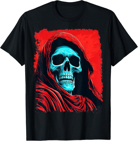 Death Grim Reaper Red T-Shirt - T-Shirt | Black