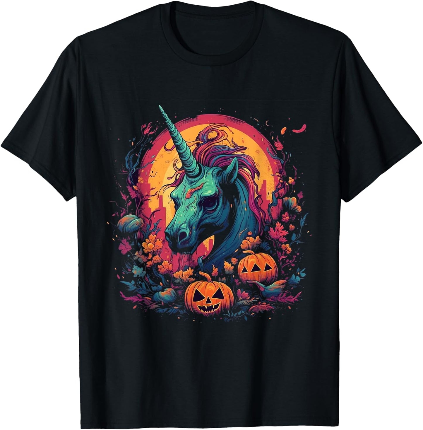 Zombie Unicorn Halloween Costume Magical Women Girls T-Shirt - T-Shirt | Black