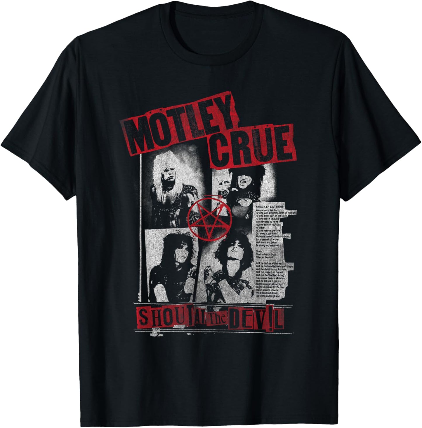 Mötley Crüe – Punk Flyer T-Shirt - T-Shirt | Black