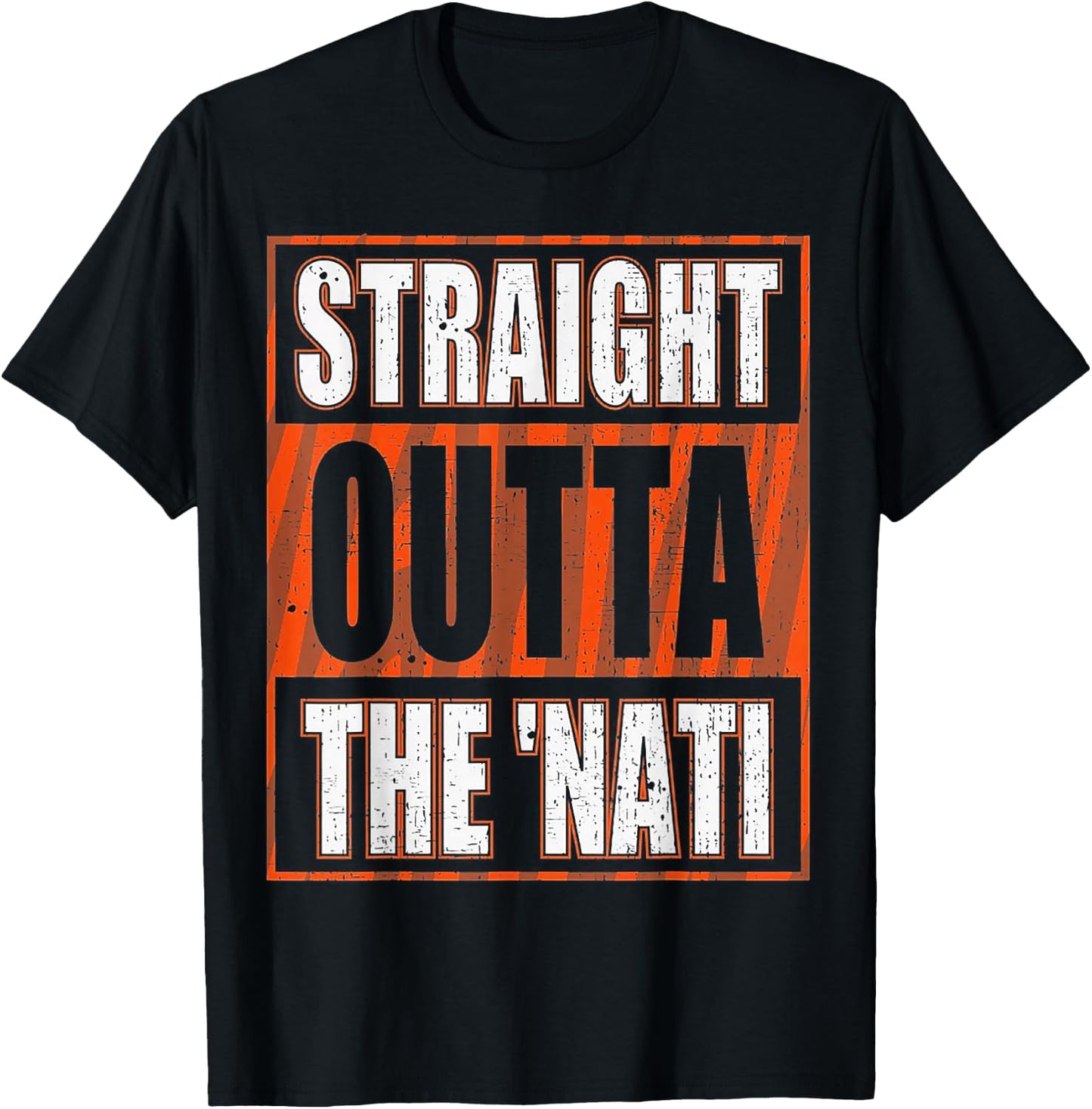 Straight Outta The 'Nati T-Shirt - T-Shirt | Black