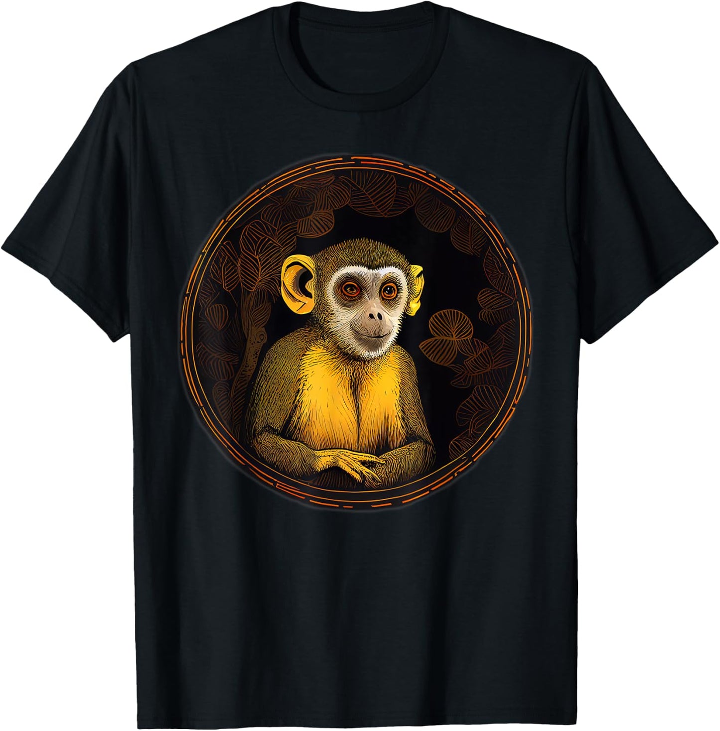 Squirrel Monkey Animal Lover Wildlife Squirrel Monkeys T-Shirt - T-Shirt | Black