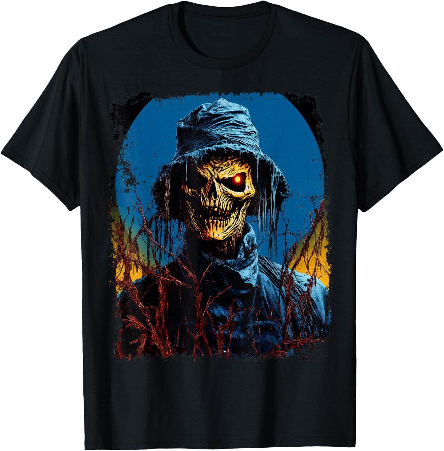 Pop Art Halloween Scarecrow T-Shirt - T-Shirt | Black