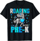 Roaring Into Pre K Dinosaur T Rex Back To School Boys T-Shirt - T-Shirt | Black