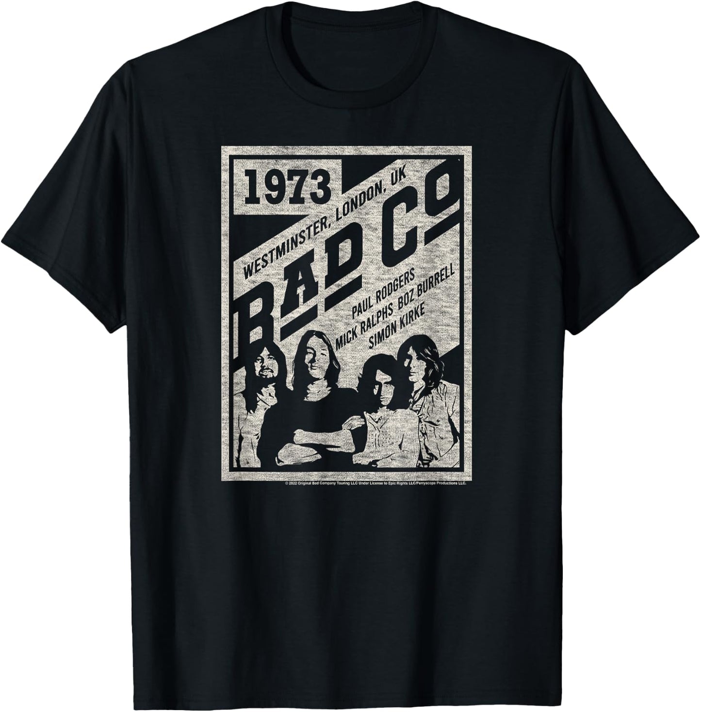 Bad Company - Bad Co Poster T-Shirt - T-Shirt | Black
