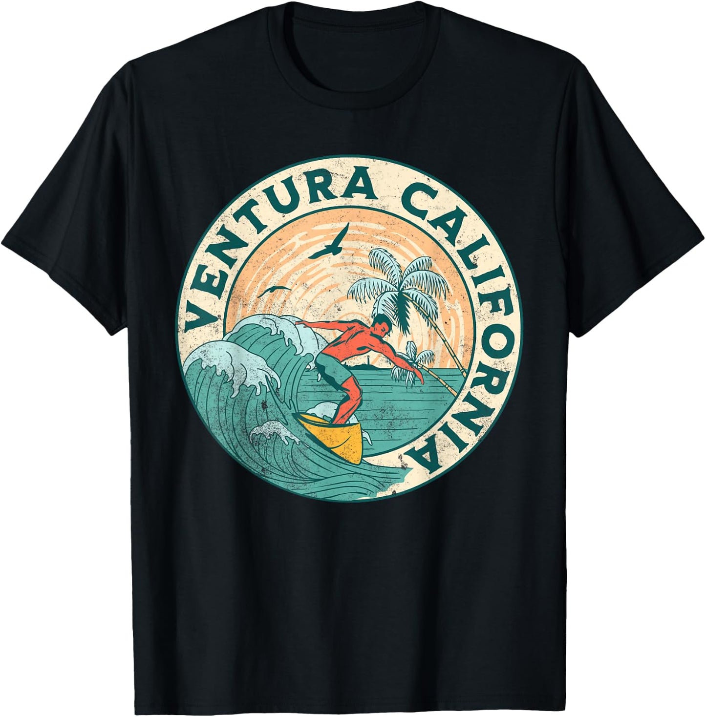 Ventura California T-Shirt - T-Shirt | Black