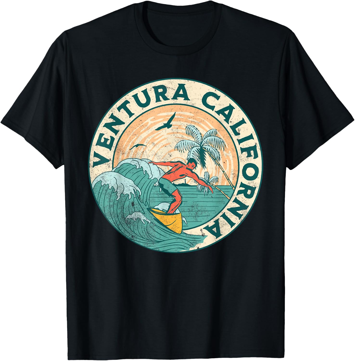 Ventura California T-Shirt - T-Shirt | Black